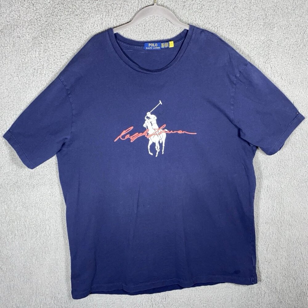 Polo Ralph Lauren Men’s  Sz 2XLT‎ Graphic Tee Classic Big Pony  Logo